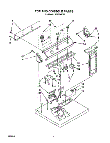 02 - Section parts for Whirlpool Dryer LE5770XWW0 from AppliancePartsPros.com