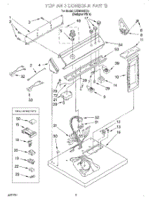 02 - Section parts for Whirlpool Dryer LER5848EQ3 from AppliancePartsPros.com