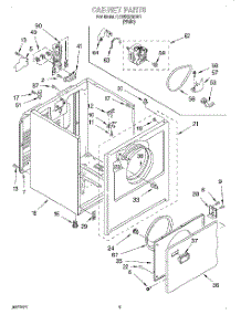 02 - Section parts for Whirlpool Dryer LER5636DW1 from AppliancePartsPros.com