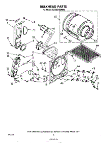 04 - Bulkhead parts for Whirlpool Dryer LG5921XMW0 from AppliancePartsPros.com