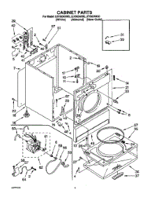 02 - Section parts for Whirlpool Dryer LEV5634AW0 from AppliancePartsPros.com