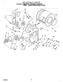 03 - Section parts for Whirlpool Dryer LER6634DW0 from AppliancePartsPros.com