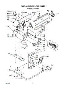03 - Top And Console parts for Whirlpool Dryer CE2950XSW3 from AppliancePartsPros.com