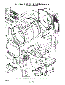 05 - Upper And Lower Bulkhead , Literature parts for Whirlpool Dryer CS5000XWW0 from AppliancePartsPros.com