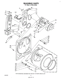 04 - Bulkhead parts for Whirlpool Dryer LG7001XPW0 from AppliancePartsPros.com