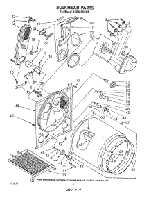 04 - Bulkhead parts for Whirlpool Dryer LG9801XPW0 from AppliancePartsPros.com