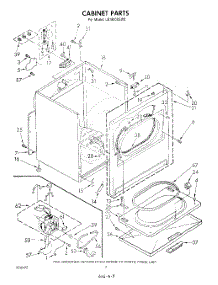 02 - Section parts for Whirlpool Dryer LE7800XSW0 from AppliancePartsPros.com