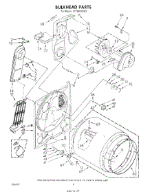 04 - Section parts for Whirlpool Dryer LE7800XSW0 from AppliancePartsPros.com