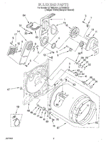 03 - Section parts for Whirlpool Dryer LET8858DZ1 from AppliancePartsPros.com