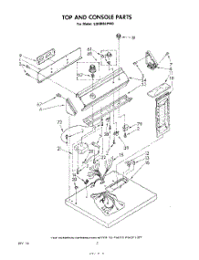 02 - Section parts for Whirlpool Dryer LE6805XPW0 from AppliancePartsPros.com