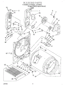 03 - Bulkhead parts for Whirlpool Dryer LGT7848DZ1 from AppliancePartsPros.com