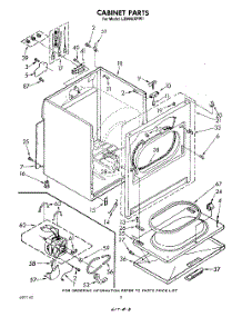 02 - Section parts for Whirlpool Dryer LE6685XPW1 from AppliancePartsPros.com