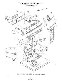 03 - Section parts for Whirlpool Dryer LE6685XPW1 from AppliancePartsPros.com