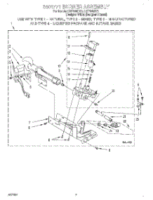 04 - 3401771 Burner Assembly parts for Whirlpool Dryer LGT7848DZ1 from AppliancePartsPros.com
