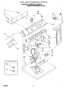 02 - Section parts for Whirlpool Dryer LEC7858AZ0 from AppliancePartsPros.com