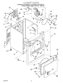 02 - Section parts for Whirlpool Dryer 4LEC7646EQ0 from AppliancePartsPros.com