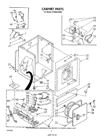 03 - Cabinet parts for Whirlpool Dryer LG5601XSW0 from AppliancePartsPros.com