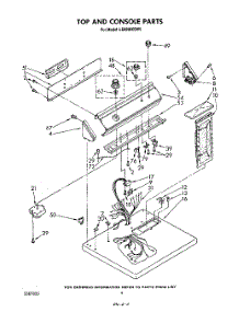 03 - Section parts for Whirlpool Dryer LE6098XSW0 from AppliancePartsPros.com