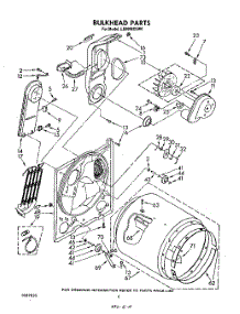 04 - Section parts for Whirlpool Dryer LE6098XSW0 from AppliancePartsPros.com