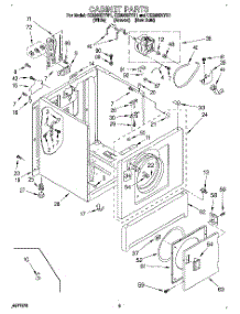 03 - Section parts for Whirlpool Dryer CE2950XYG1 from AppliancePartsPros.com