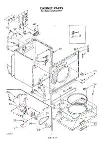 02 - Section parts for Whirlpool Dryer LE5800XMW1 from AppliancePartsPros.com