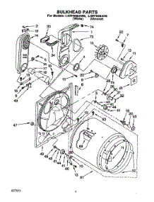03 - Bulkhead parts for Whirlpool Dryer LGR7858AW0 from AppliancePartsPros.com
