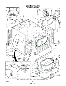 03 - Cabinet parts for Whirlpool Dryer LG9801XMW1 from AppliancePartsPros.com