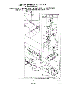 05 - 688637 Burner parts for Whirlpool Dryer LG6601XKW0 from AppliancePartsPros.com