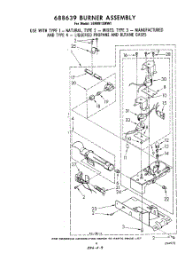 06 - 688639 Burner parts for Whirlpool Dryer LG9801XMW1 from AppliancePartsPros.com