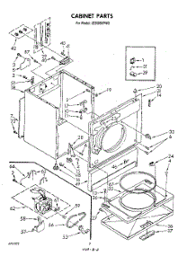 02 - Section parts for Whirlpool Dryer LE6605XPW0 from AppliancePartsPros.com