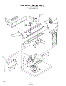 03 - Section parts for Whirlpool Dryer LE6605XPW0 from AppliancePartsPros.com