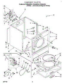 02 - Section parts for Whirlpool Dryer LEV6634BN0 from AppliancePartsPros.com