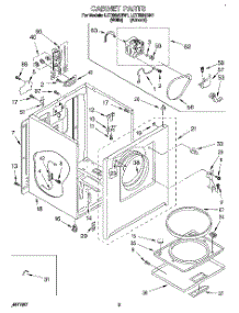 02 - Section parts for Whirlpool Dryer LET5624BN1 from AppliancePartsPros.com