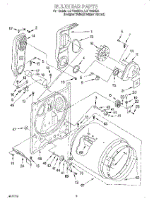 03 - Bulkhead parts for Whirlpool Dryer LGT7646EQ0 from AppliancePartsPros.com