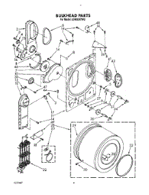 03 - Section parts for Whirlpool Dryer LE4930XTW2 from AppliancePartsPros.com