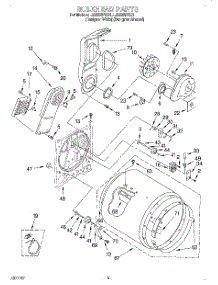 03 - Section parts for Whirlpool Dryer LER8857EQ1 from AppliancePartsPros.com