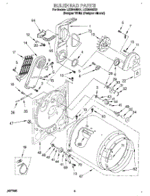 03 - Section parts for Whirlpool Dryer LEE9848BQ1 from AppliancePartsPros.com