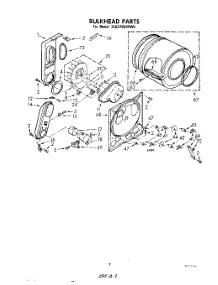 05 - Bulkhead parts for Whirlpool Dryer 3LG5706XPW0 from AppliancePartsPros.com