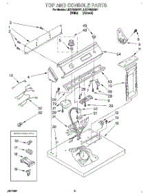 02 - Section parts for Whirlpool Dryer LEC7858AW1 from AppliancePartsPros.com