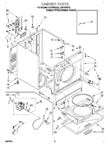 02 - Section parts for Whirlpool Dryer LER7646AZ2 from AppliancePartsPros.com