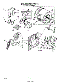 04 - Section parts for Whirlpool Dryer LHE9800W2 from AppliancePartsPros.com