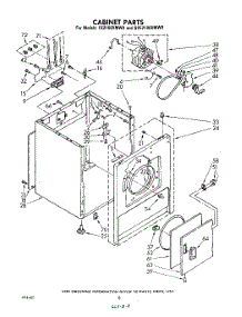 06 - Cabinet parts for Whirlpool Dryer CE2100XMW0 from AppliancePartsPros.com