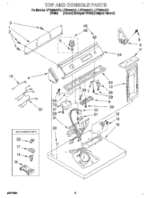 02 - Section parts for Whirlpool Dryer LET8858AN1 from AppliancePartsPros.com