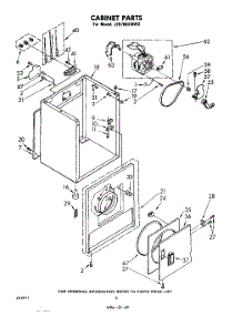 02 - Section parts for Whirlpool Dryer LE5780XMW2 from AppliancePartsPros.com