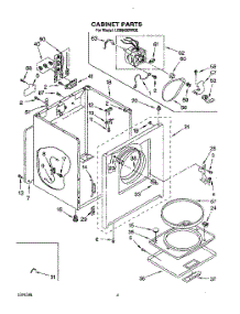03 - Section parts for Whirlpool Dryer LE8860XWQ0 from AppliancePartsPros.com