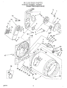 03 - Section parts for Whirlpool Dryer LEC8858EZ1 from AppliancePartsPros.com