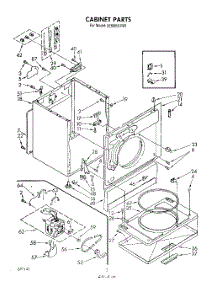 02 - Section parts for Whirlpool Dryer LE6605XPW1 from AppliancePartsPros.com