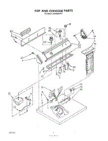 03 - Section parts for Whirlpool Dryer LE6605XPW1 from AppliancePartsPros.com