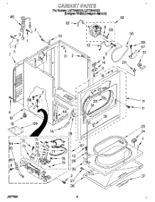 02 - Cabinet parts for Whirlpool Dryer LGT7848AQ1 from AppliancePartsPros.com