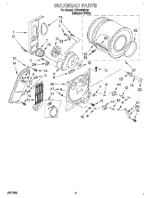03 - Section parts for Whirlpool Dryer LER4634BQ0 from AppliancePartsPros.com